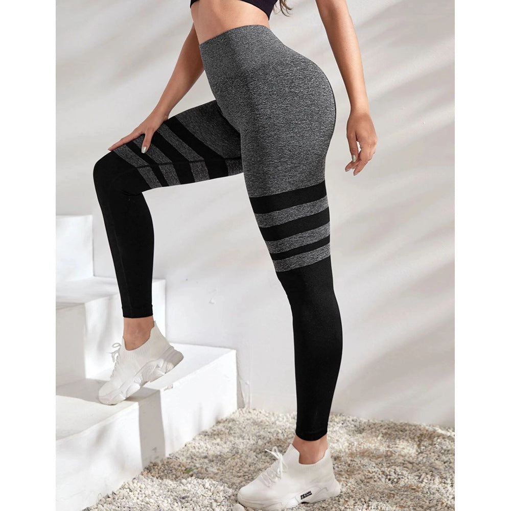 Seamless Hip Raise Fitness Pants Belly Contracting And Close-fitting High Waist Yoga Pants