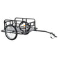 1pc Heavy-Duty Steel Bike Trailer for Hauling Luggage, Plants, Tools, and Groceries - Non-Woven, Black, Single Pack