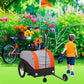 Heavy-Duty Bike Trailer in Black & Orange - Holds Up to 44.91 KG, Durable Iron Construction for Outdoor Adventures