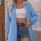 Fashion Loose Candy Colour Long Sleeve Shirt Top