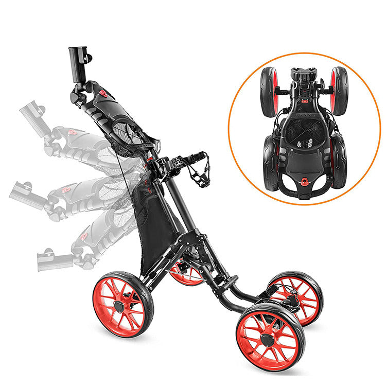 Foldable 4 Wheels Golf Trolley Golf Supplies