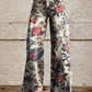 Women's Casual Pants Thin Imitation Jeans Wide Leg