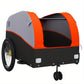 Heavy-Duty Bike Trailer in Black & Orange - Holds Up to 44.91 KG, Durable Iron Construction for Outdoor Adventures