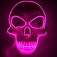 Halloween Skeleton Mask LED Glow Scary Mask