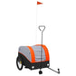 Heavy-Duty Bike Trailer in Black & Orange - Holds Up to 44.91 KG, Durable Iron Construction for Outdoor Adventures