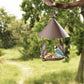 American made old wrought iron bird feeder