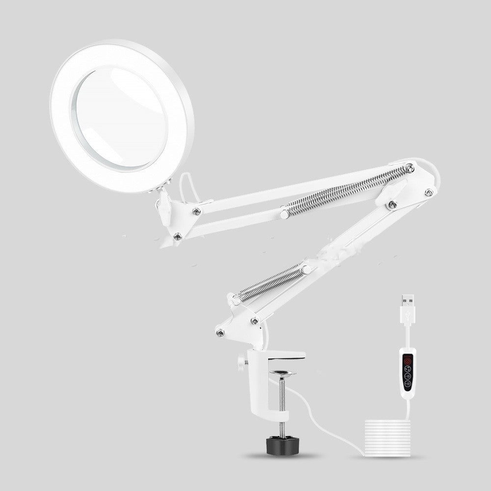 Illuminated Magnifying Glass Lamp Reader