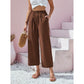 High Waist Straight Casual Pants