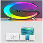 New Intelligent G Shaped LED Lamp Bluetooth Speaker Wireless Charger Atmosphere Lamp App Control For Bedroom Home Decor