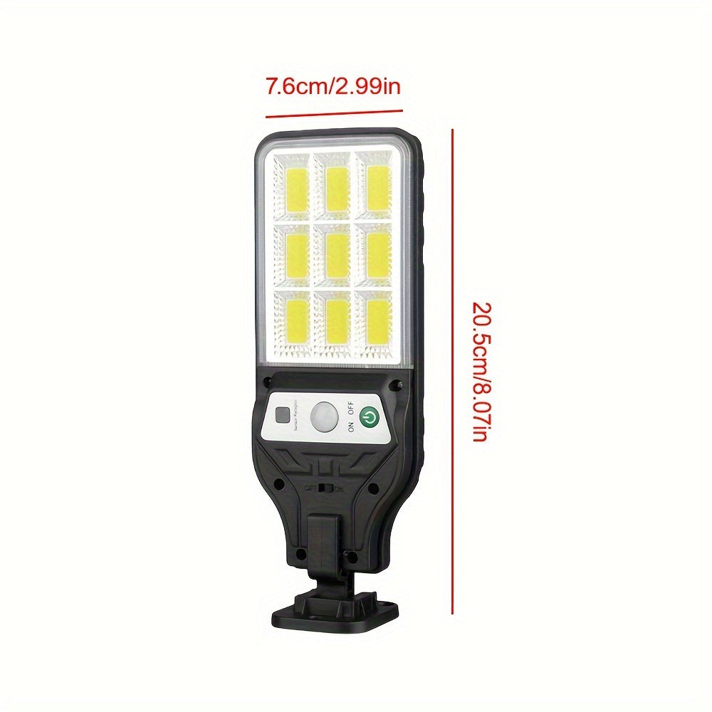 90COB Super Bright Solar LED Motion Sensor Wall Lights - Outdoor Flood Street Lamps With 3 Modes For Smart Security And Energy Efficiency