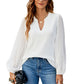 Women's V-neck Lace Stitching Chiffon Shirt