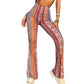 New Bohemian Style Bell-bottom Pants Women's Ethnic Style Fashion Casual Stretch