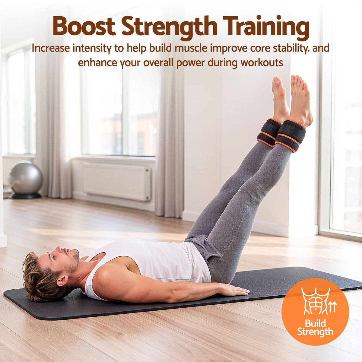 Adjustable Ankle and Wrist Weights – 1 Pair (0.9–4.55kg)