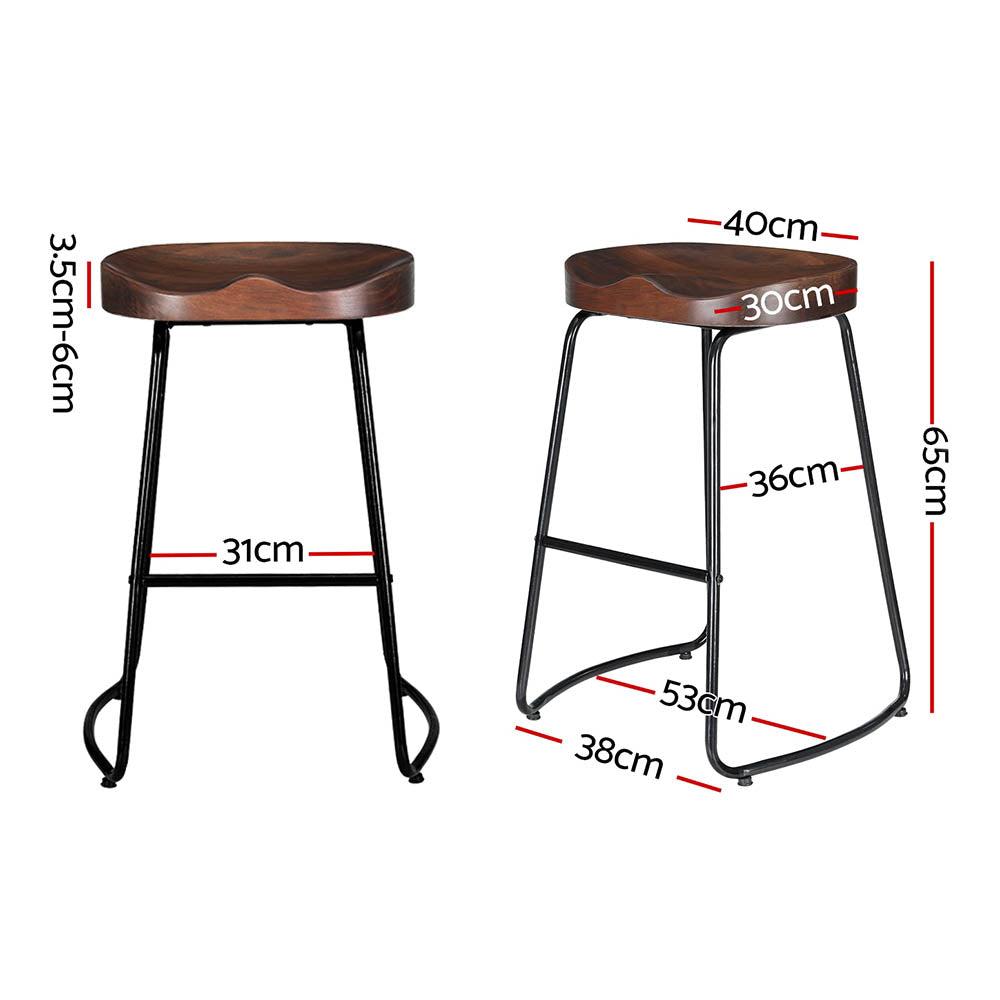 4x Bar Stools Tractor Seat 65cm