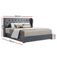 THE MARGOT - Bed Frame King Size Gas Lift Grey ISSA