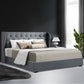 THE MARGOT - Bed Frame King Size Gas Lift Grey ISSA