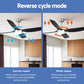 52'' Ceiling Fan DC Motor w/Light w/Remote Black