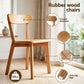 5 Piece Round Dining Table and Chair Set – 108cm, White