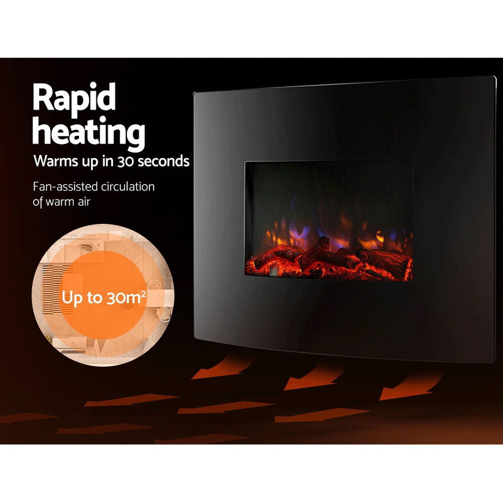 Electric Fireplace Fire Heater 2000W