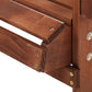 3 Piece Adirondack Outdoor Table and Chairs Set – Brown Timber