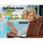 3 Piece Adirondack Outdoor Table and Chairs Set – Brown Timber