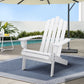Wooden Adirondack Outdoor Chair – White