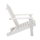 Wooden Adirondack Outdoor Chair – White