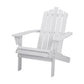 Wooden Adirondack Outdoor Chair – White