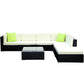 7-Piece Outdoor Sofa Set Wicker Couch Lounge Setting 6 Seater