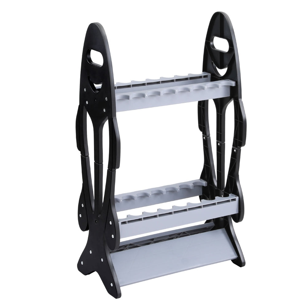 Fishing Rod Holder 16 Storage Rack Fishing Pole Stand Garage Organizer Holds