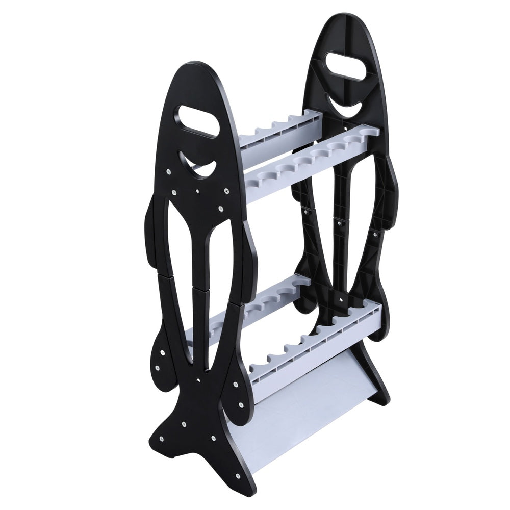 Fishing Rod Holder 16 Storage Rack Fishing Pole Stand Garage Organizer Holds