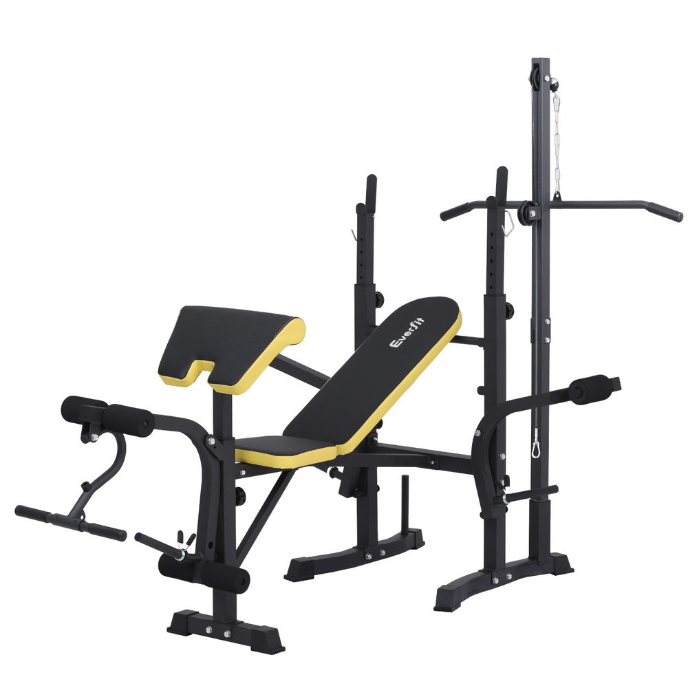 14-in-1 Adjustable Multi-Station Weight Bench – Home Gym