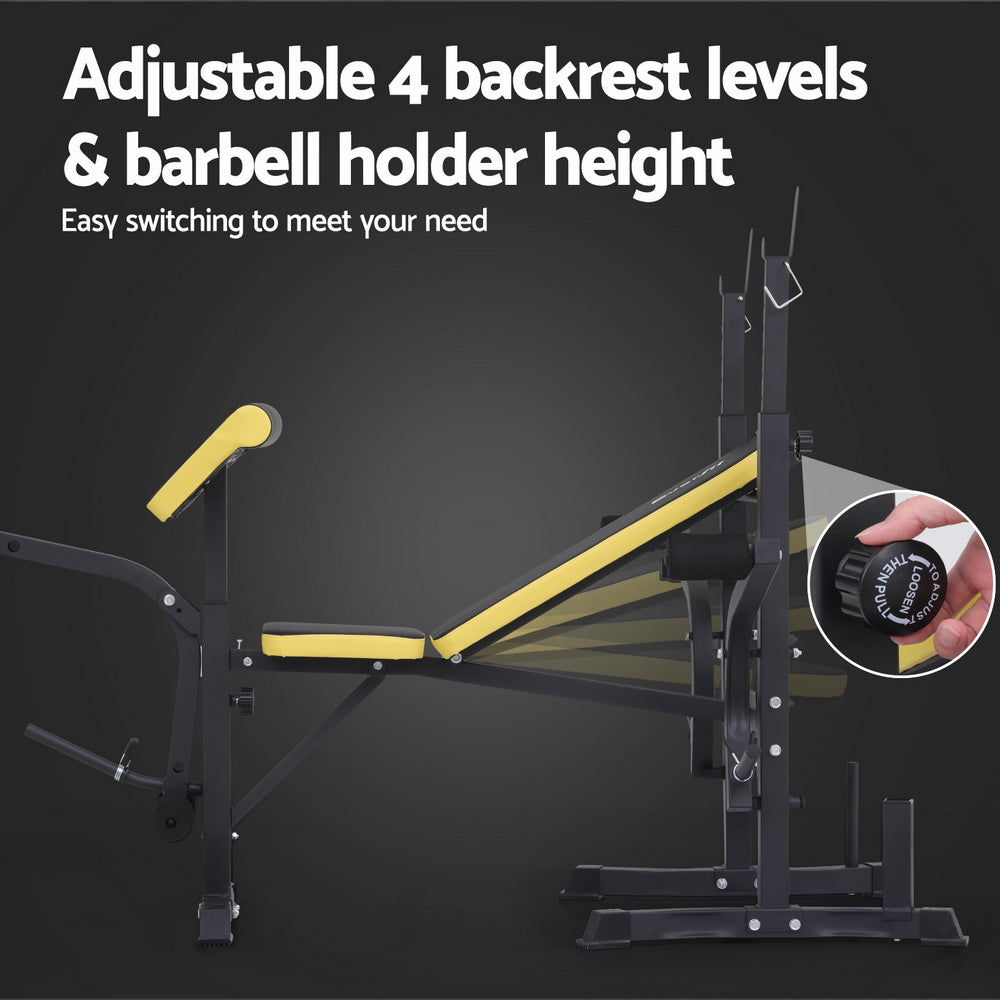 14-in-1 Adjustable Multi-Station Weight Bench – Home Gym