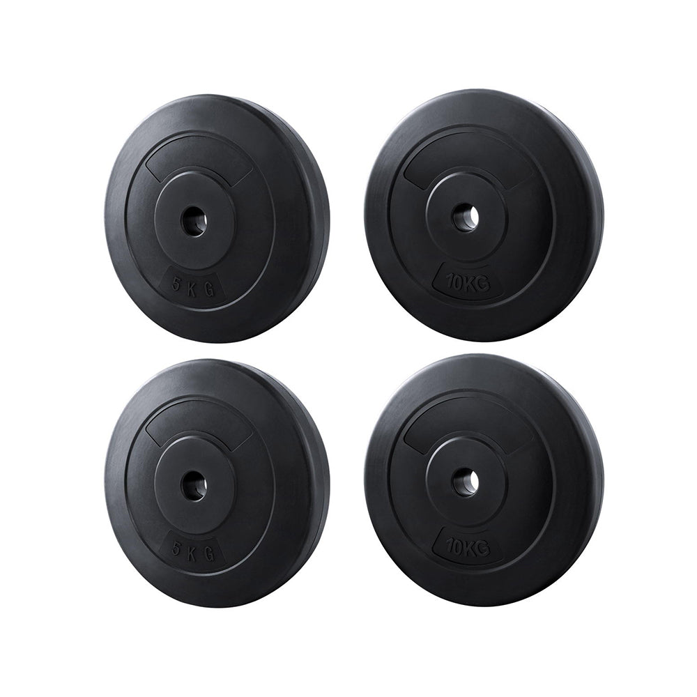 30kg Barbell Weight Plates Standard Home Gym Press Fitness Exercise