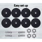 25kg Dumbbell Set Weight Plates Dumbbells Lifting Bench