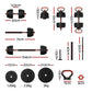 40kg Adjustable Dumbbells Set Kettle Bell Weight Plates Barbells Gym