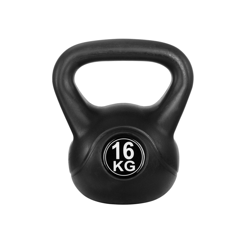 16kg Kettlebell Set Weight Lifting Bench Dumbbells Kettle Bell Gym Home