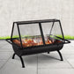 Fire Pit BBQ Grill Outdoor Fireplace Steel