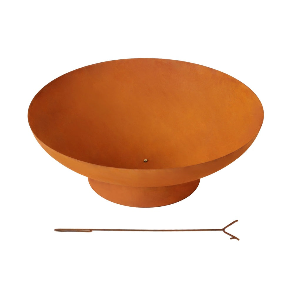 Fire Pit Iron Bowl 80cm Outdoor Patio Fireplace