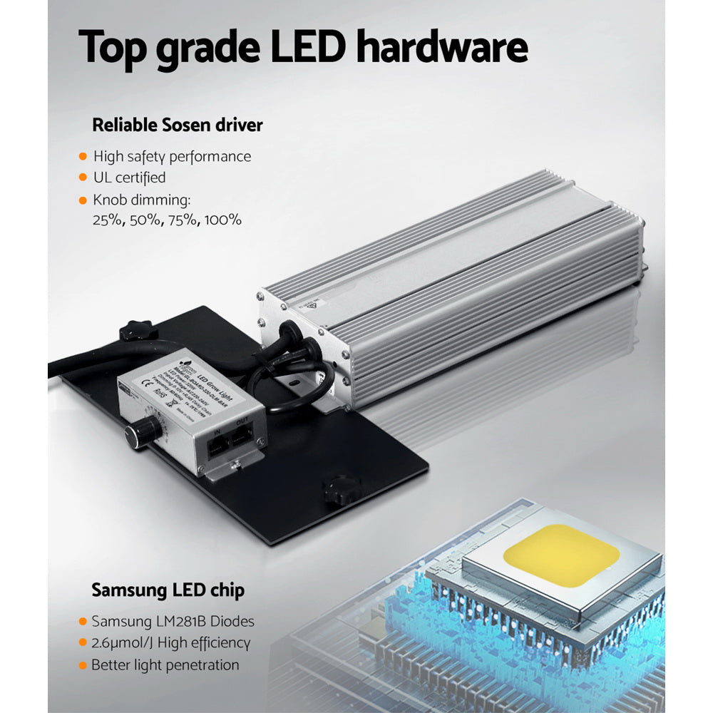 Max 3200W Grow Light LED Full Spectrum Indoor Plant All Stage Growth