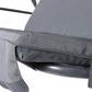 Outdoor Swing Chair Garden Bench Furniture Canopy 3 Seater Grey