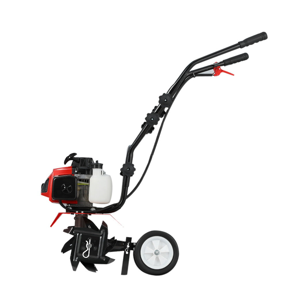 63CC Tiller Garden Cultivator Rototiller 4 Blades Soil Plower Rotary Hoe