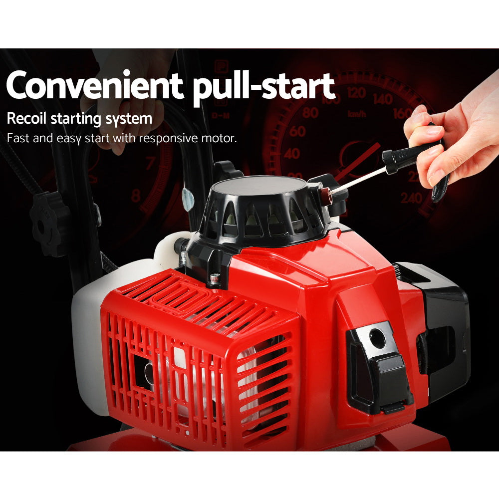 63CC Tiller Garden Cultivator Rototiller 4 Blades Soil Plower Rotary Hoe
