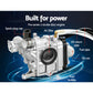 2-stroke 65cc engine with labeled parts on a dark background