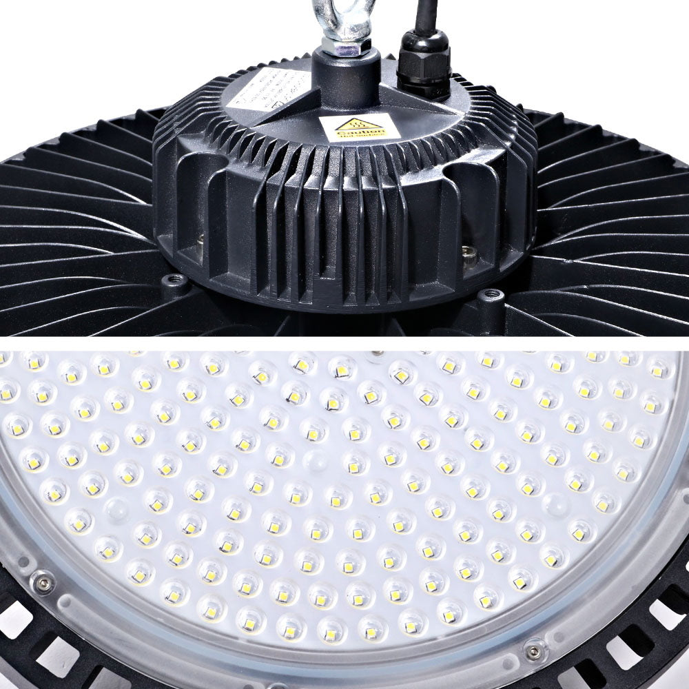 LED High Bay Lights 200W UFO Industrial Workshop Warehouse Factory Lamp