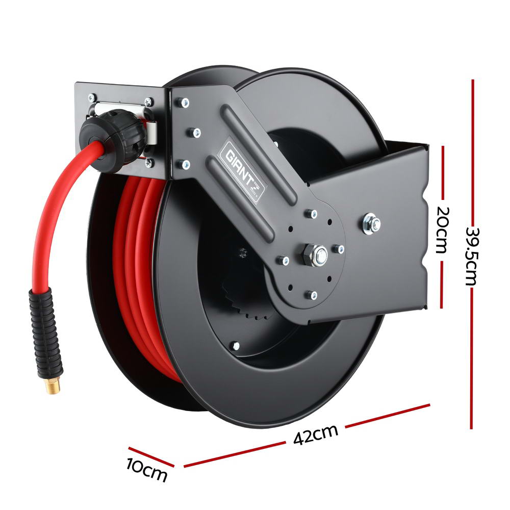 3/8 Inch x 15m Retractable Air Hose Reel – 300PSI