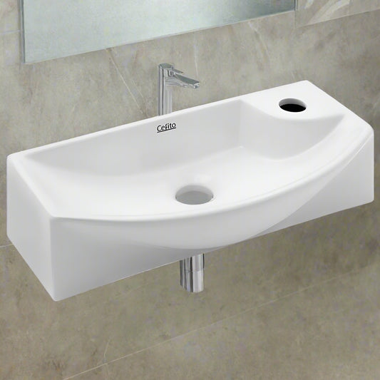 Bathroom Basin Ceramic Vanity Sink Hand Wash Bowl 45x23cm