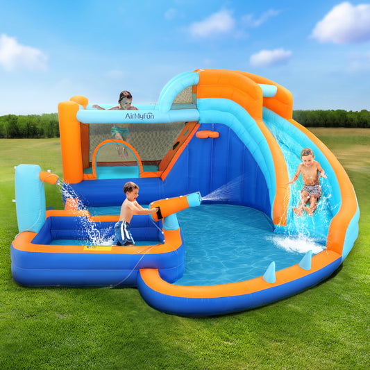 Kids Inflatable Pool Water Slide Park Jumping Castle Bounce 382X381CM