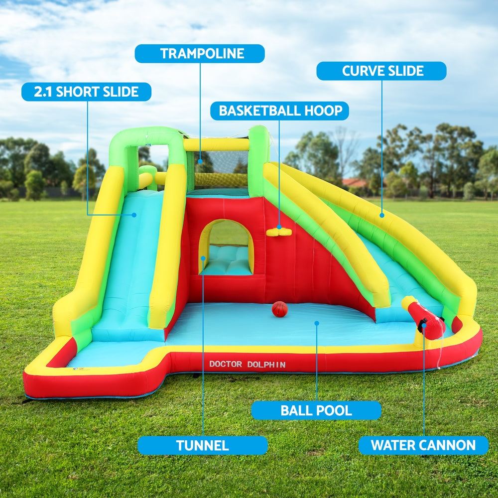 Kids Inflatable Pool Water Slide Park Jumping Castle 575X445CM