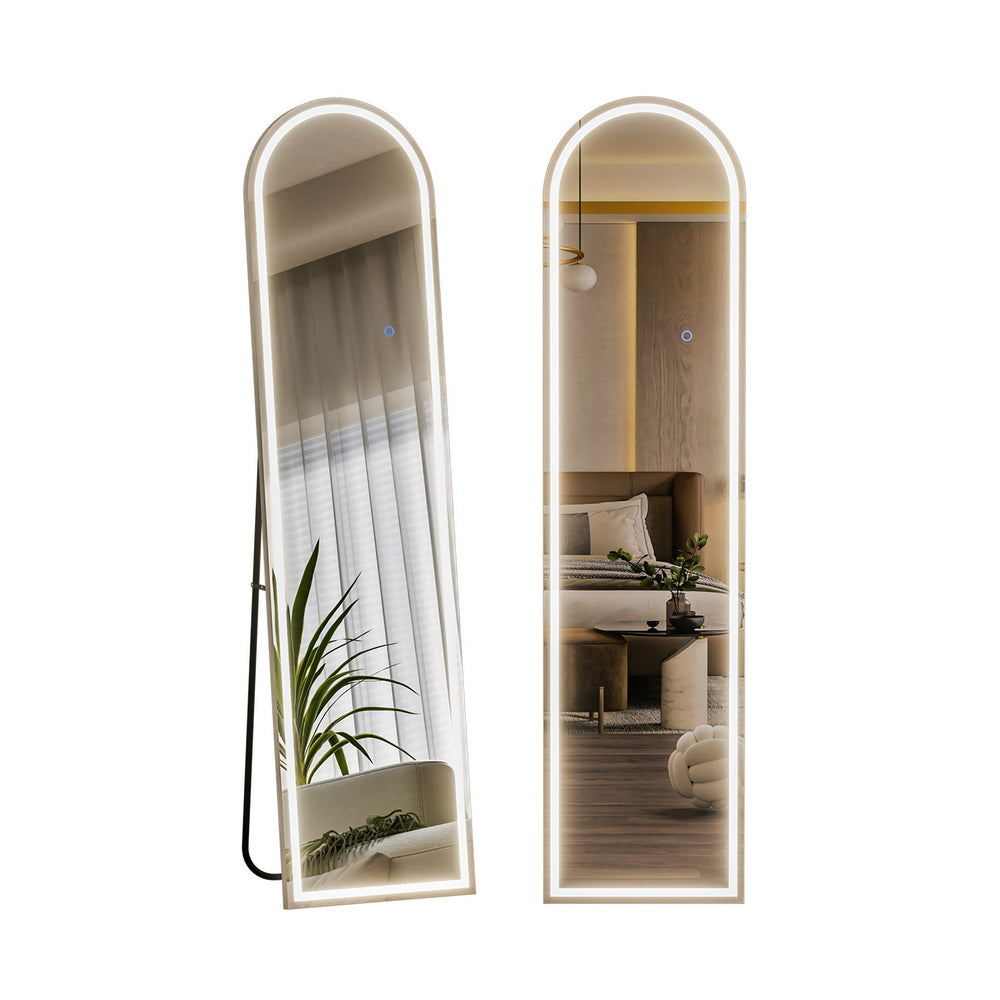 160cm Full Length LED Floor Mirror – Arch Dressing Mirror